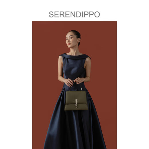 【花痴私物分享】SERENDIPPO原创设计师牛油果绿牛皮方盒包斜挎包女包 商品图3