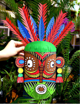 《有趣的非洲面具》【自动发货：下单后，点击手机短信中收到的链接，即可获取文件下载的链接；如有任何问题，可添加客服微信hm33268获得帮助】