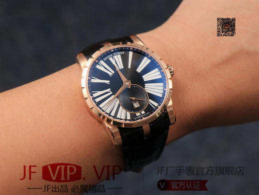 PF 罗杰.杜彼 EXCALIBUR(王者系列) DBEX0535基础系列，表径42MM厚度10.5MM，美洲鳄鱼皮表带，进口9015机芯，男士腕表， 商品图11