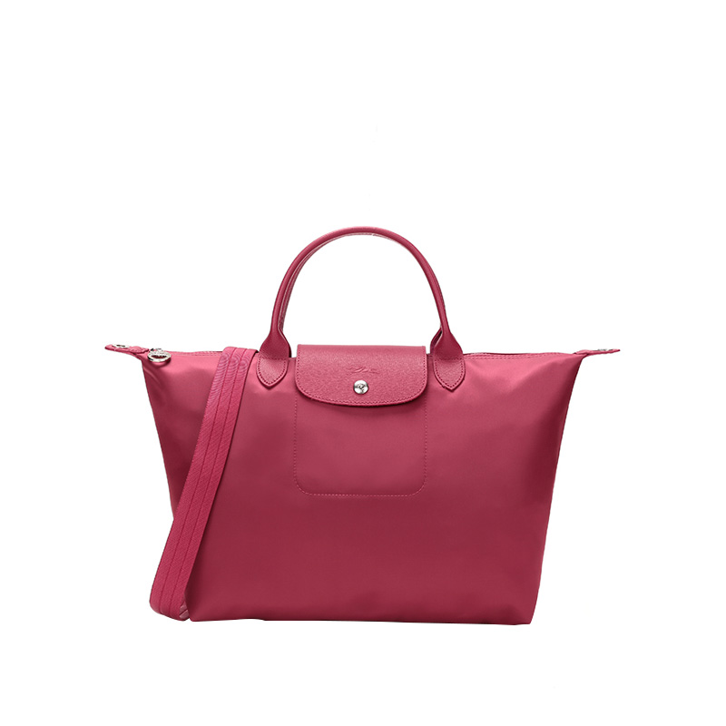 【香港直邮】Longchamp 珑骧 枚红色织物女士手提包 1515578232JPY带授权招加盟代理
