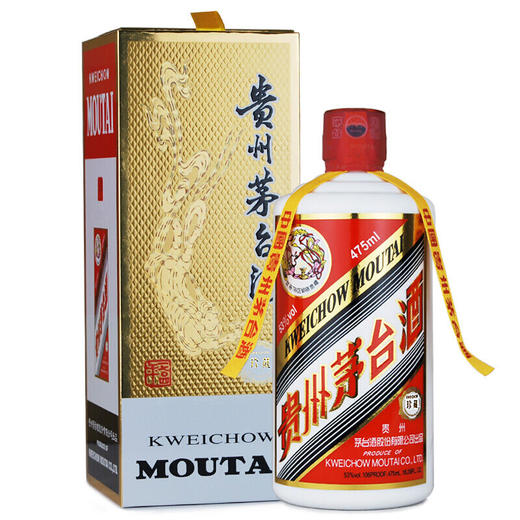 2021年产贵州茅台酒 飞天 475ml 珍藏版 黄飘带 53度 单瓶装 商品图1