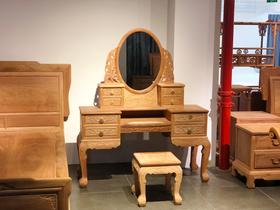 红桥红 家具严选  缅甸花梨(大果紫檀）  【155欧式 梳妆台】