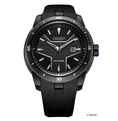 漫威正式7合1西铁城日本官方光动能漫威款男表AW1615-05W黑豹 商品图3