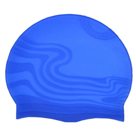 【泳帽】*祥云条纹水波成人浮雕硅胶游泳帽 商品图1