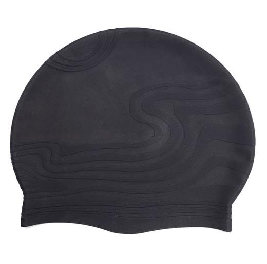 【泳帽】*祥云条纹水波成人浮雕硅胶游泳帽 商品图2