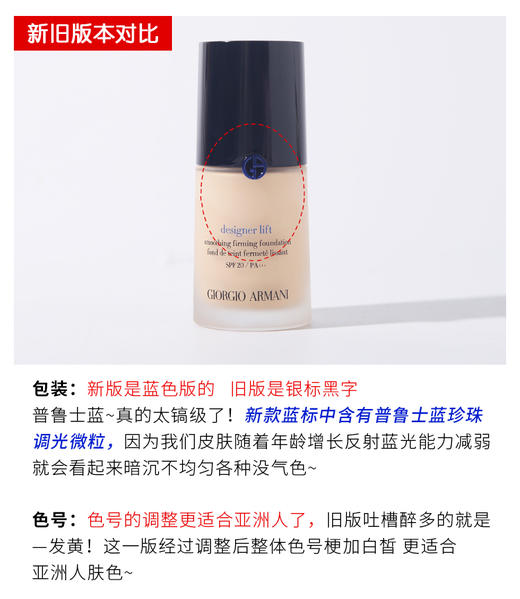 新版 蓝标阿玛尼大师粉底液30ml 商品图1