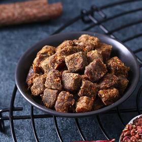 原切牛肉粒50g/袋  牛肉干 肉脯 特产零食 网红休闲 糖豆小包装 牛肉 口味：香辣、沙嗲、五香 原滋原味 满口溢香 鲜美有嚼劲 幽灵舰队推荐