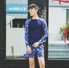 【泳衣】*长袖分体沙滩裤男士游泳衣跑男防晒休闲泳装 商品缩略图0