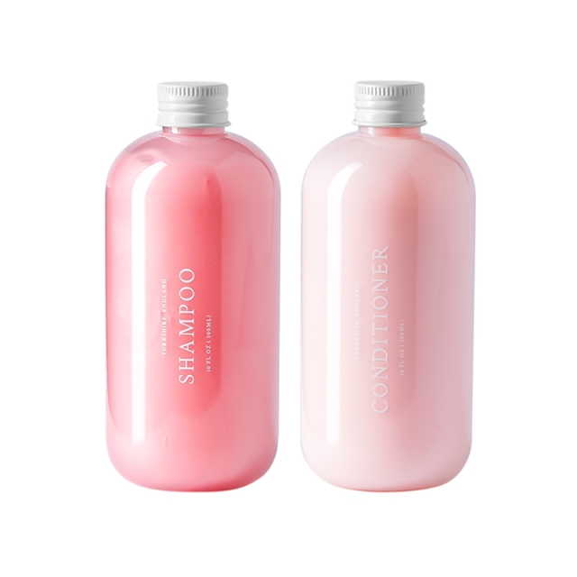 【带压头】TTriptychoflune三谷氨基酸无硅油洗护套装 洗发水300ml+护发素300ml 经典粉JPY带授权招加盟代理