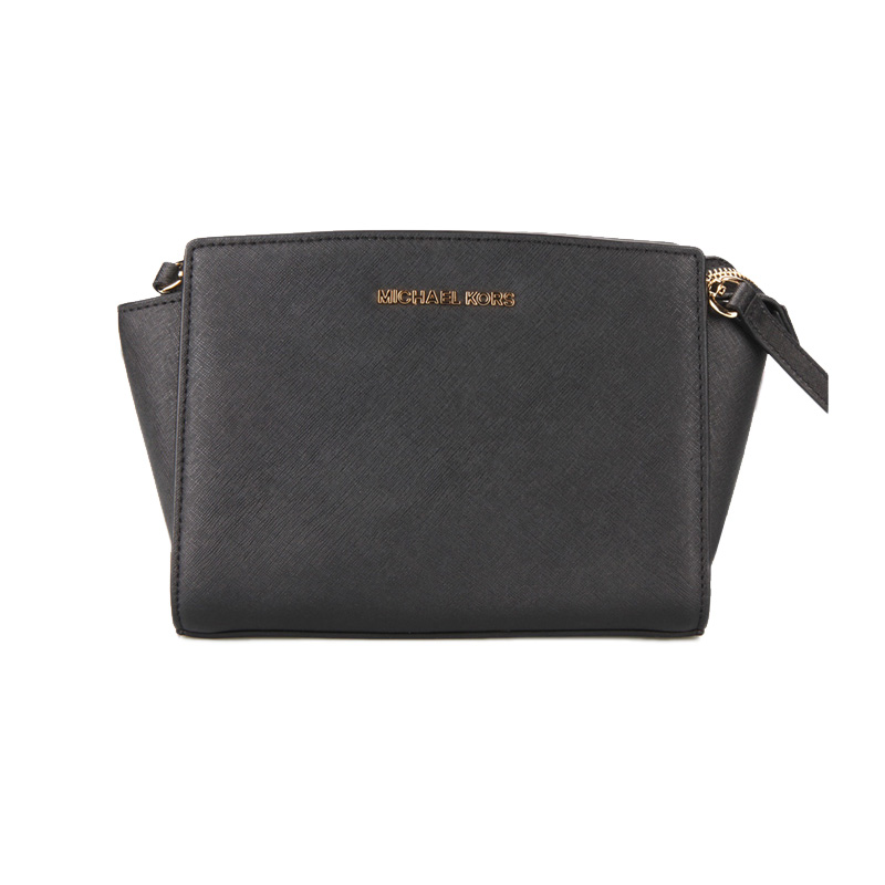 【香港直邮】Michael Kors 迈克·科尔斯 Selma系列黑色牛皮女士挎包 30T3GLMM2L-BLACKJPY带授权招加盟代理
