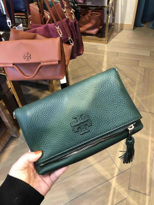 新款！Tory burch TB皮质logo翻折包 商品图7