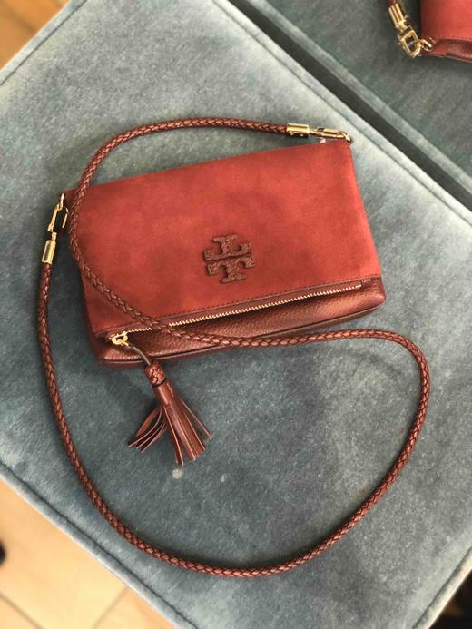 新款！Tory burch TB皮质logo翻折包 商品图10