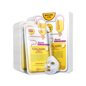 韩国美迪惠尔MEDIHEAL胶原蛋白面膜 10片/盒JPY带授权招加盟代理