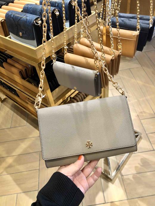 新款！Tory burch TB十字纹牛皮WOC链条包 商品图5