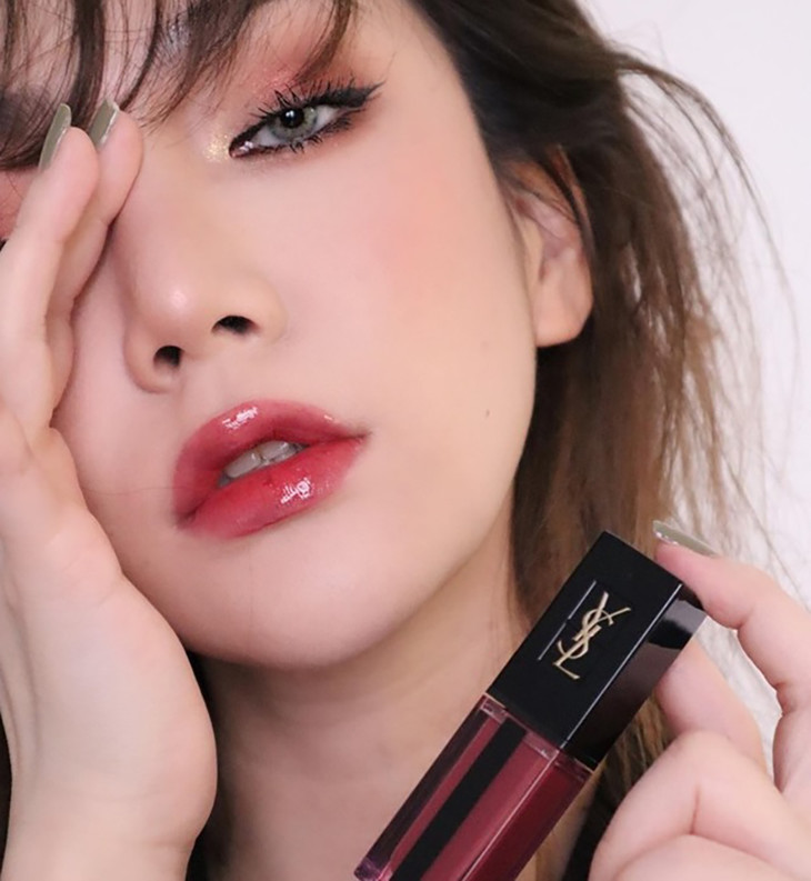 ysl伊夫圣罗兰waterstain奢华缎面水光染唇釉610612613617618