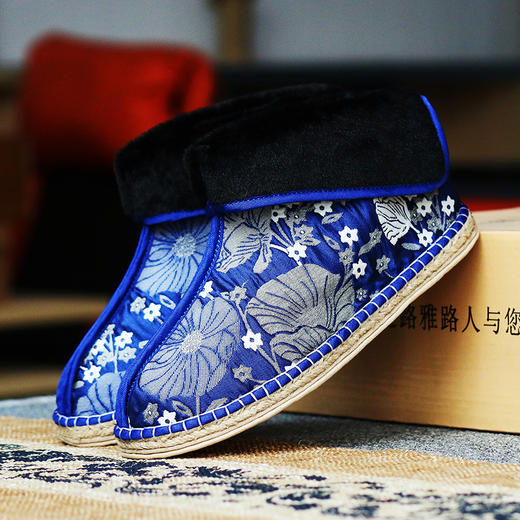 【买麻鞋，雅路人】防脚臭，新款加棉女鞋亚麻鞋千层底布鞋透气女鞋棉靴 商品图0