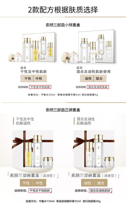 麦吉丽素颜三部曲小样套盒 贵妇膏平衡水精华液 小样套盒（油性及混合性肌肤适用）JPY带授权招加盟代理 商品图2