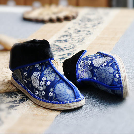 【买麻鞋，雅路人】防脚臭，新款加棉女鞋亚麻鞋千层底布鞋透气女鞋棉靴 商品图2