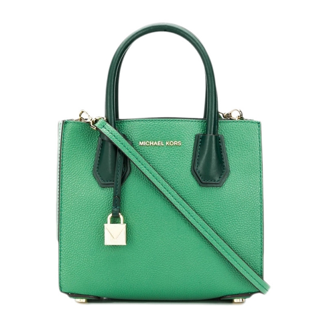 Michael Kors 迈克·科尔斯 女士绿色手风琴皮革斜挎包 30T8TM9M2L-PNE-GRN-MLTJPY带授权招加盟代理
