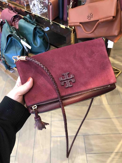 新款！Tory burch TB皮质logo翻折包 商品图4