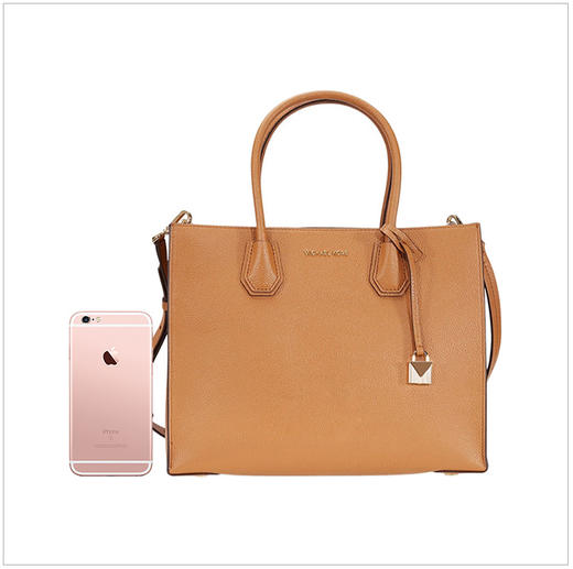 【香港直邮】Michael Kors 迈克·科尔斯 MERCER系列棕色牛皮女士手提包 30F6GM9T3L-AcornJPY带授权招加盟代理 商品图3