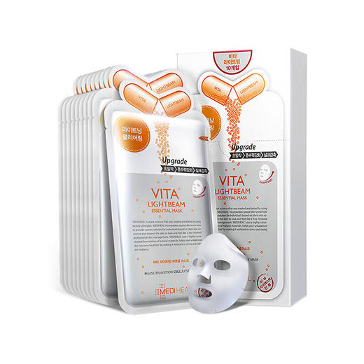 韩国美迪惠尔MEDIHEAL维生素面膜 10片/盒JPY带授权招加盟代理 商品图0