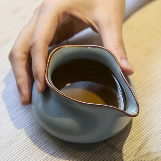 陶瓷功夫茶具.汝窑公道杯.天青款 商品图1