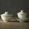 陶瓷功夫茶具.草木灰釉敬茶碗.小号带底托盖碗 商品缩略图4