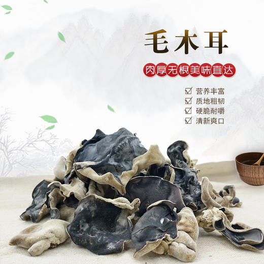 【乡村振兴】河南濮阳毛木耳干货  肉厚无根  清新爽口 商品图1