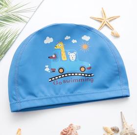 【运动装备】儿童泳帽男童女童卡通PU防水护耳游泳帽宝宝游泳装备