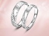 【铂金戒指】。铂金对戒男女一对白金求婚结婚戒指 商品缩略图2