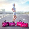 【游泳包】。独立鞋袋pink条纹健身包旅行斜跨包手提行李袋瑜珈包防水游泳包女 商品缩略图0