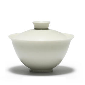 陶瓷功夫茶具.草木灰釉敬茶碗.大号无托盖碗