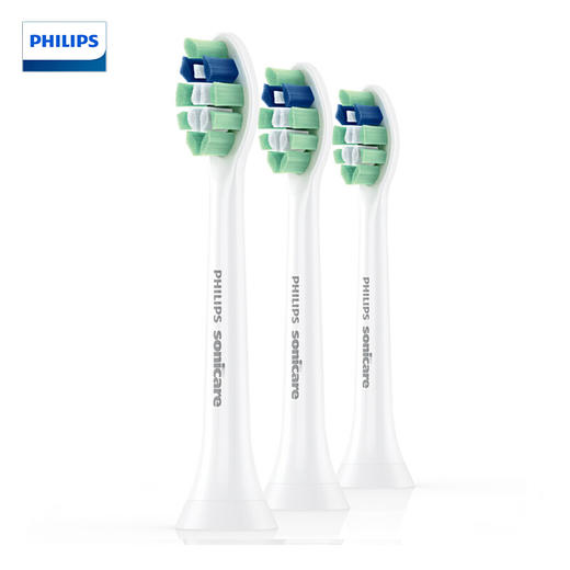 飞利浦(PHILIPS)电动牙刷头牙菌斑预防型3支装HX9023原装替换刷头 商品图0