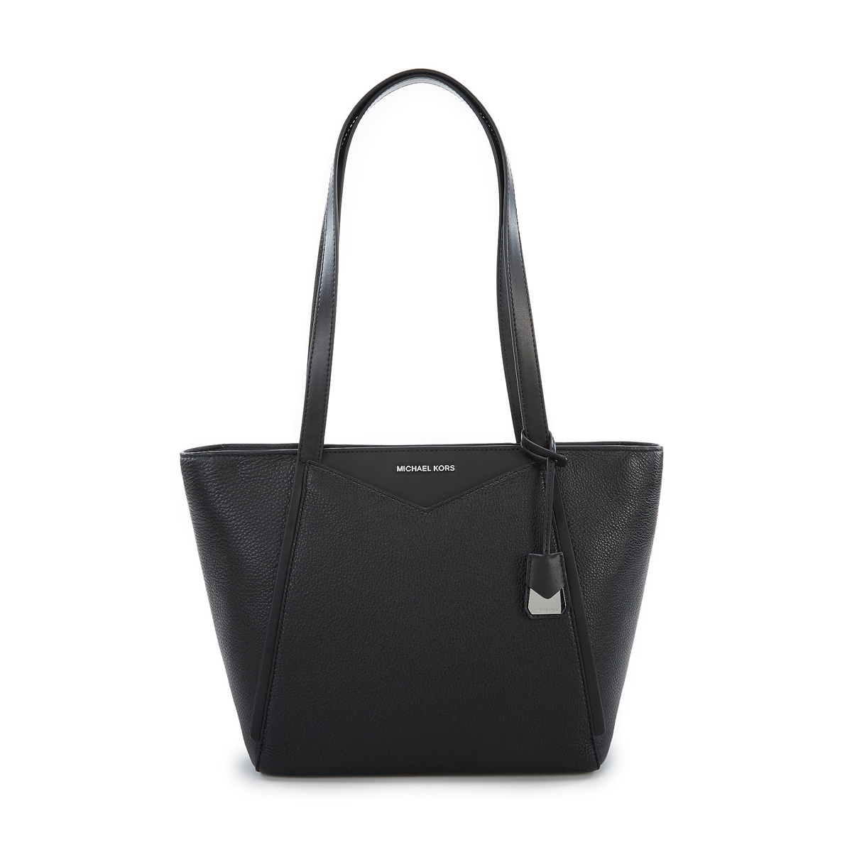 【香港直邮】Michael Kors 迈克·科尔斯 女士黑色皮革手提包 30S8SN1T1L-BlackJPY带授权招加盟代理