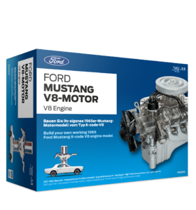 福特野马Mustang V8发动机拼装模型 可以运转的引擎模型 福特官方授权出品