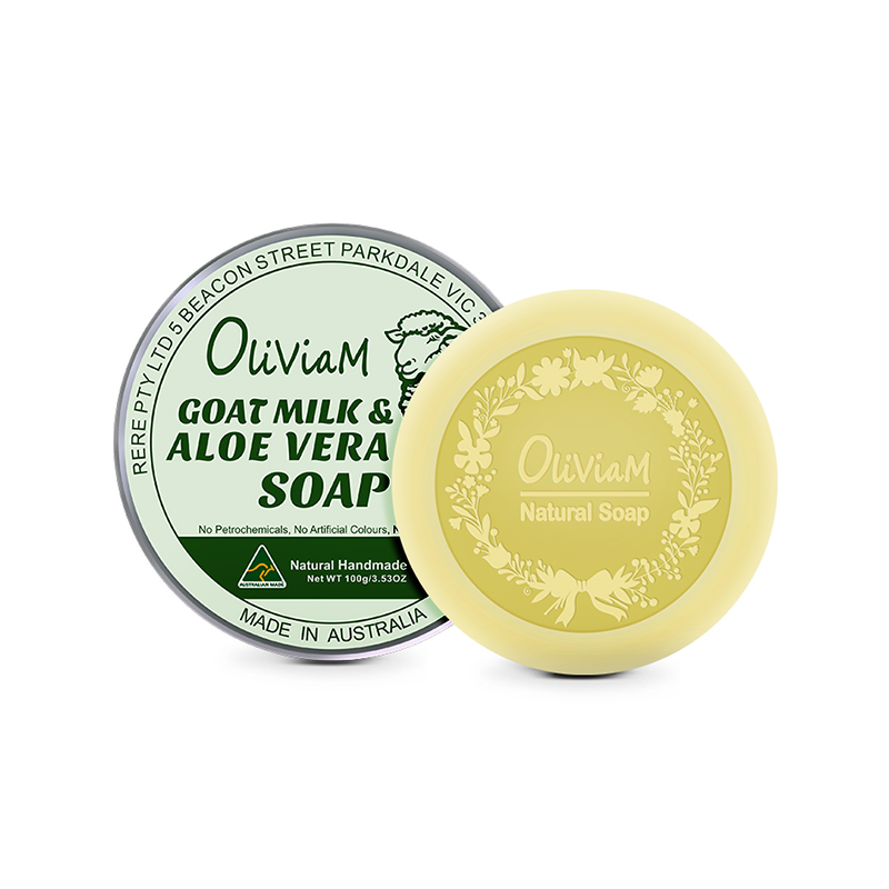 澳大利亚Oliviam奥利维亚山羊奶芦荟皂100g/块JPY带授权招加盟代理