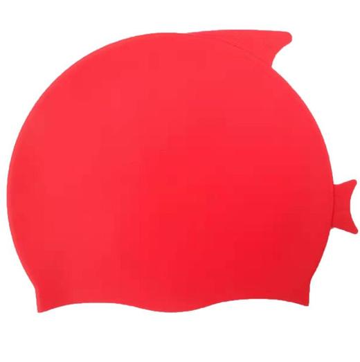 【运动装备】鱼形儿童硅胶游泳帽工厂批发硅胶泳帽游泳帽 商品图0