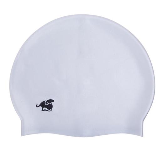 【运动装备】防水硅胶泳帽 时尚个性贴耳 纯色高弹性潜水帽 商品图2