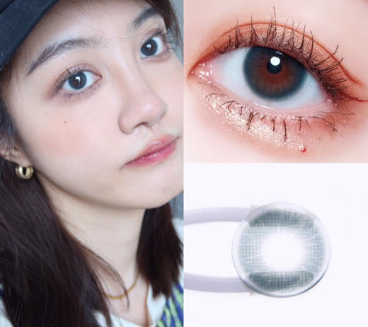 年抛美瞳 Lilian 蓝不绿 14.2 商品图2