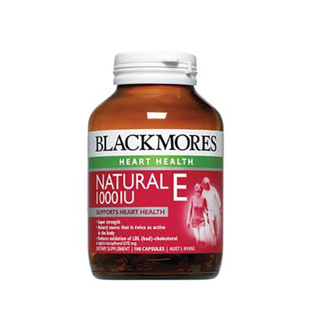 【澳洲直邮】澳洲澳佳宝Blackmores 天然维生素E软胶囊 1000IU 100粒JPY带授权招加盟代理