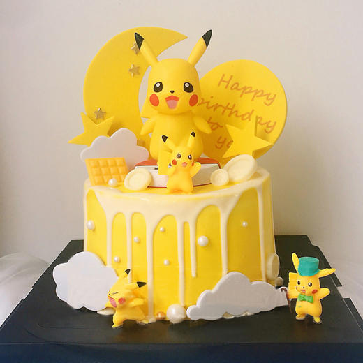 皮卡丘小精灵蛋糕国产动物奶油