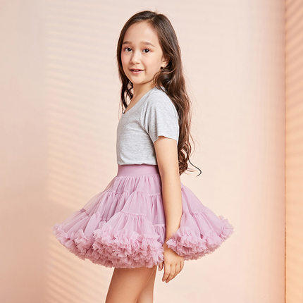 法国q.cutians女童tutu裙15色蓬蓬裙公主裙超大裙摆礼物儿童