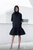 AtelierMissLu / Christy -黑色下摆褶皱装饰背心裙 商品缩略图9