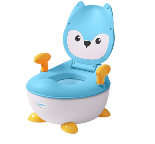 babyhood世纪宝贝狐狸儿童坐便器 BH-113（湖蓝/藕粉） 商品图4