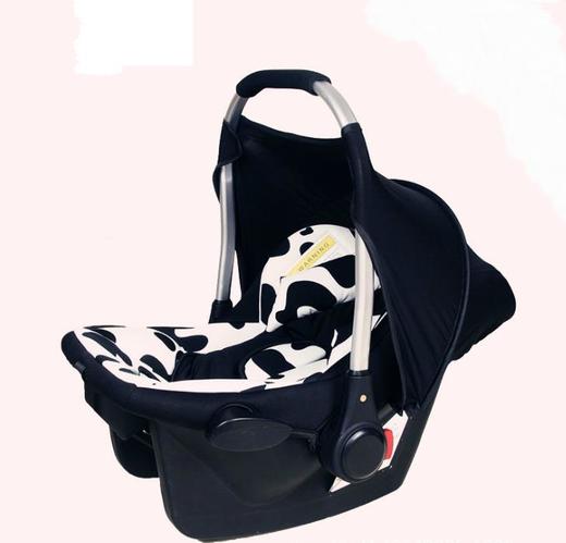 【儿童安全座椅】便携式摇篮 户外车内二合一婴儿提篮式车载安全座椅 商品图0