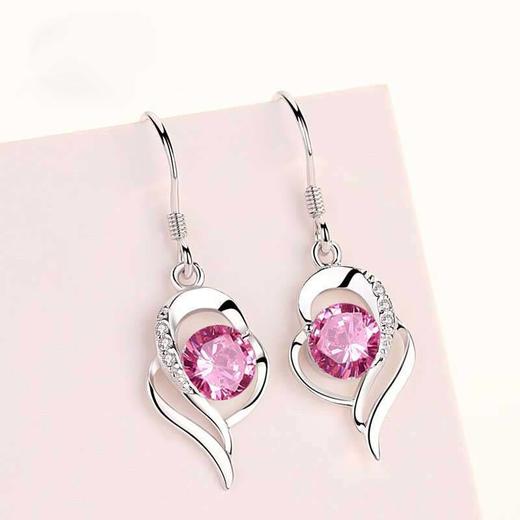 SY-白铜耳环耳钩超仙网红款超闪钻石耳饰 XCX 商品图3