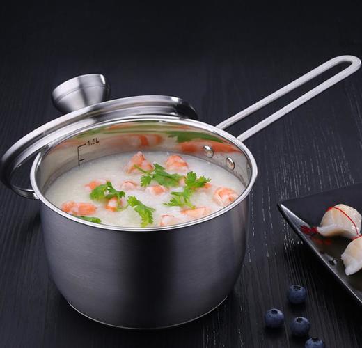 【奶锅】304不锈钢奶锅迷你儿童辅食锅婴儿煮牛奶锅 商品图0