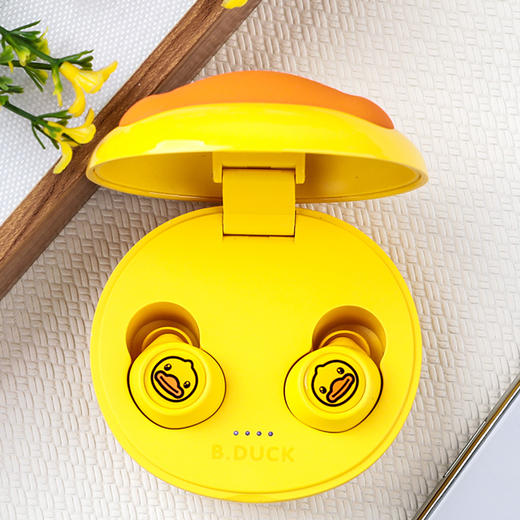 bduck小黄鸭蓝牙耳机双耳入耳式隐形无线女生款可爱运动耳机跑步