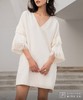 AtelierMissLu / Eileen-珍珠白袖口流苏V领连身裙 商品缩略图11